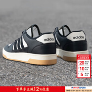 阿迪達斯（adidas）運動(dòng)鞋男鞋26春季新款復古運動(dòng)鞋低幫透氣休閑鞋耐磨籃球鞋板鞋 【黑白配色】 42.5