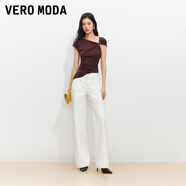 VEROMODA【超模褲】牛仔褲女2025新款原色高腰神褲直筒喇叭褲女褲新年過(guò)年 白牛仔-美臀版-預售2.4前發(fā) L