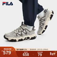 FILA斐樂(lè )男女鞋貓爪鞋6代情侶老爹鞋春新款網(wǎng)面輕便舒適休閑運動(dòng)鞋 【男】鴿子灰-DO 40.5