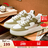 安踏PG7男板鞋運動(dòng)休閑運動(dòng)鞋子拼接防滑輕質(zhì)百搭經(jīng)典板鞋112538079 象牙白/石斛綠/藤青綠-3 42 （男8.5碼）