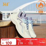 361°運動(dòng)鞋女秋冬季保暖網(wǎng)布輕便減震通勤休閑跑步鞋子女682232210-5