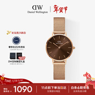 丹尼爾惠靈頓（DanielWellington）DW女士手表輕奢流金小眾石英鋼帶歐美女款腕表生日新年禮物送女生