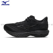 美津濃（MIZUNO）男女WAVE RIDER 28超輕回彈耐磨緩震跑步鞋J1GC2403 J1GC240301白 J1GC240303黑色 36.5 230