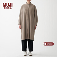 MUJI MUJI 女式 起毛彈力 立領(lǐng)連衣裙 BCM34A1A 深咖啡色 均碼
