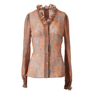 納繹2026春季新款時(shí)尚氣質(zhì)連立領(lǐng)外套棕色修身半身裙職業(yè)通勤套裝裙女 內搭 3XL