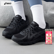 亞瑟士（ASICS）女鞋跑步鞋 2026春季新款黑色運動(dòng)鞋健身訓練鞋緩震透氣防滑跑鞋 黑武士/JOG 100T/2E寬楦 37