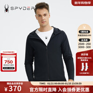 SPYDER休閑立領(lǐng)夾克男士秋冬季青年運動(dòng)潮外套常規款時(shí)尚百搭上衣男裝 黑色-23ER107M 2XL