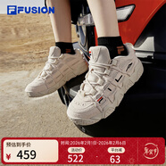 斐樂(lè )斐樂(lè )籃球鞋女鞋休閑鞋老爹鞋復古運動(dòng)鞋鞋子球鞋面包鞋 燕麥色-OM 39