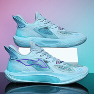 LI-NING音速11超輕v2閃擊9實(shí)戰籃球鞋男款青少年低幫運動(dòng)鞋 藍色李寧（LI-NING） 36