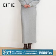 愛(ài)特愛(ài)（EITIE）秋季新款時(shí)尚休閑舒適華夫格灰色高腰顯瘦半身裙C2506828V 灰色56 XL