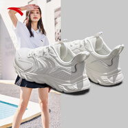 安踏（ANTA）運動鞋女鞋夏季戶外透氣網(wǎng)面輕質(zhì)跳繩健身通勤休閑鞋跑步鞋子女 【透氣網(wǎng)面】象牙白-1 37.5
