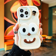 布隆斯（bulons）立體大眼睛適用紅米Note13手機殼12R防摔12Pro卡通Pro+保護套新款 White-Big eyes-LS013 Redmi Note12 Pro 4G