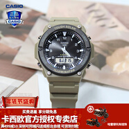 卡西歐（CASIO） 男表女表卡西歐手表男女情侶表學(xué)生時(shí)尚運動(dòng)表太陽(yáng)能雙顯電子表 AQ-S820W-5AVPF噬神者 太陽(yáng)能