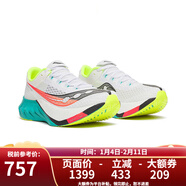 索康尼（SAUCONY）ENDORPHIN PRO 4 啡鵬男子碳板跑鞋競速跑步鞋 20939 限量款:幻變白-ENDORPHIN PRO 4 男款 43 (US9.5)