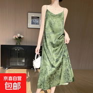 新款夏季吊帶連衣裙印花氣質(zhì)顯瘦長(cháng)裙洋氣優(yōu)雅長(cháng)裙/YTMA77-X 丹青客 2XL