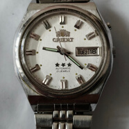 東方雙獅二手全自動(dòng)機械男表走時(shí)準確表經(jīng)35毫米不防水中老年懷舊 白色 淺色標三星表經(jīng)35毫米不防水