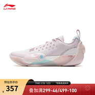 李寧韋德全城13 透氣籃球比賽鞋男鞋潮流低幫籃球鞋ABAV017 素紫粉-3 42