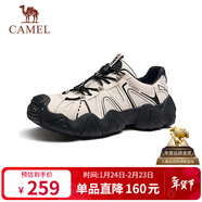 駱駝（CAMEL）云山1代戶(hù)外秋季徒步登山休閑丑萌鞋情侶 G15S076104 米白/黑 42