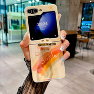 三星（SAMSUNG）適用三星zflip5手機殼w24flip折疊屏filp5可愛(ài)彩虹zfilp5新款z藍光zlip指環(huán)支架galaxyzflip外殼sa 水鉆腕帶【smile彩虹】 三星Galaxy Z Flip5