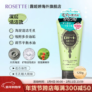 Rosette日本進(jìn)口海泥洗面奶 清潔毛孔 控油祛痘除螨去黑頭男女通用潔面乳 【油性/混油】清潔毛孔潔面120g