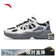 安踏（ANTA）PG7丨老爹鞋休閑撞色低幫老爹鞋女秋冬緩震運動(dòng)鞋122548840 基礎黑/象牙白/治愈粉/霧灰/冷灰 37.5 (女6.5)