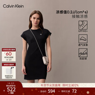 Calvin KleinJeans【防曬】 25夏季女士戶(hù)外休閑ck氣質(zhì)通勤針織短袖連衣裙