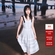ONLY夏季甜美時(shí)尚蝴蝶結吊帶蛋糕裙連衣裙女|124207053 A43 奶油白色 S (160) 80A
