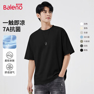 班尼路（Baleno）夏季男士短袖T恤7A抗菌涼感百搭休閑上衣男寬松舒適透氣潮流男裝