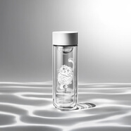 雷德夫LEIDFOR雷德夫G5貓咖雙層玻璃杯玻璃杯男士茶杯女杯子 G5折耳貓_天際白_ 320ml