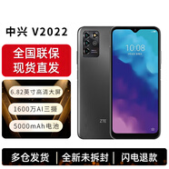 中興（ZTE）V2022 AI三攝 6.82英寸高清大屏 長(cháng)輩簡(jiǎn)易模式 大音量大圖標 大電池長(cháng)續航 老人老年手機 墨云灰 4G+128G 官方標配 全新未激活