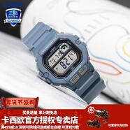 卡西歐（CASIO） 男表女表卡西歐手表男女情侶表學(xué)生時(shí)尚運動(dòng)表太陽(yáng)能雙顯電子表 WS-1400H-2AV新色霧霾藍 10年電量