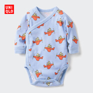 優(yōu)衣庫嬰幼兒寶寶UT繪本合作系列包臀衣/長(cháng)袖1件裝478394 478395/60淺藍色(開(kāi)襟款) 60cm