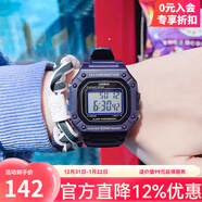 卡西歐手表男女網(wǎng)球復古小方塊學(xué)生氣質(zhì)防水運動(dòng)表電子手表 W-218H-2A