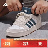 adidas「小鋸齒」D-PAD CLASSIC美高風(fēng)籃球風(fēng)板鞋男女阿迪達斯   白色/遺跡藍/棕色   43