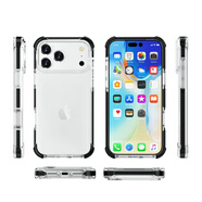 碩言適用于蘋(píng)果17promax手機殼iPhone新款側邊防滑透明Magsfe磁吸四角加厚氣囊防摔保護套簡(jiǎn)約個(gè)性后殼 簡(jiǎn)約款【黑色 iPhone 17 Pro