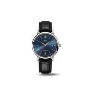 萬(wàn)國（IWC）禮物 柏濤菲諾系列 藍盤(pán)金針 鱷魚(yú)皮 紅60 男表 IW356523 40mm