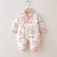 巴拉巴拉（BALABALA）同款新生嬰兒衣服秋冬裝40克薄棉連體衣初生 龍寶寶_【40g薄棉】 52cm _(偏小一碼)