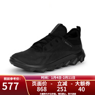 愛(ài)步（ECCO） MX M 男女防滑舒適透氣休閑鞋跑步鞋 驅動(dòng)  820184 820183女款02001-黑色 39
