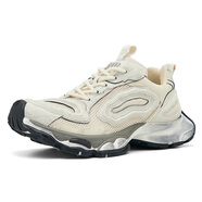 吉普森老爹鞋秋冬擦色復古運動(dòng)鞋歐洲站白色厚底增高鞋男H2437 白色 44