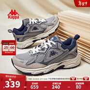卡帕復古潮流跑鞋厚底顯高緩震老爹鞋男女同款情侶運動(dòng)鞋子 鯊魚(yú)灰/駝絲綿棕/莫蘭迪藍 38.5 (240mm)