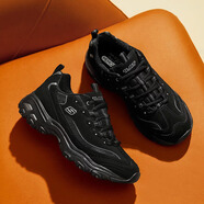 斯凱奇（Skechers）女鞋經(jīng)典情侶熊貓鞋女子休閑運動(dòng)鞋增高緩震老爹鞋 66666179/BBK 37