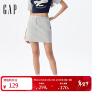 蓋璞女裝2025夏季新款logo簡(jiǎn)約運動(dòng)百搭抽繩松緊短裙半身裙840041