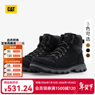 卡特（CAT）工裝靴高幫馬丁靴鞋子男鞋男士城市機能戶(hù)外牛皮面防 黑色 40