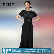 愛(ài)特愛(ài)（EITIE）網(wǎng)紗亮片修身包臀魚(yú)尾優(yōu)雅禮服連衣裙春夏新款晚禮服7777417 極簡(jiǎn)黑20 S (155)