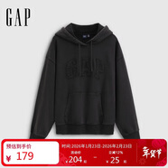 蓋璞女裝2025秋季新款logo重磅毛圈寬松蝙蝠袖連帽衛衣上衣795440