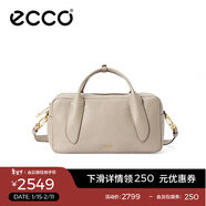 愛(ài)步（ECCO）包包女款 26年早春新款輕奢真皮高級感托特包 中號手提包9108445 米白色910844590164