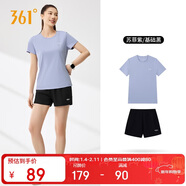 361°跑步運動(dòng)套裝女士夏季衣服新款速干短袖短褲兩件套662524001H-3