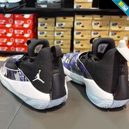 耐克（NIKE）籃球鞋男鞋 冬季新款Air Jordan Jumpman Hustle PF運動(dòng)休閑鞋 AQ0394-500/飛人涂鴉 42