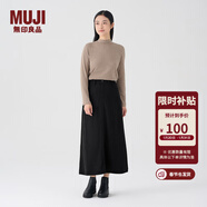 MUJI女式 燈芯絨 A字裙 長(cháng)半身裙女冬季款裙子 美拉德BE09CC3A 黑色 S (155/62A)