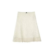 MBU法式波點(diǎn)半身雪紡裙A字裙夏季日系miu系風(fēng) 白色 點(diǎn)點(diǎn)(預售) M